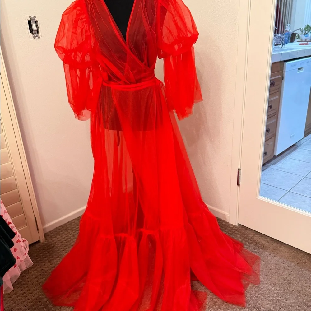 TIMELESS TEMPTRESS TULLE ROBE DRESS - Picture 14 of 16